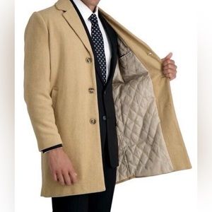 J.M. Haggar Premium Men’s Dress Topcoat Camel